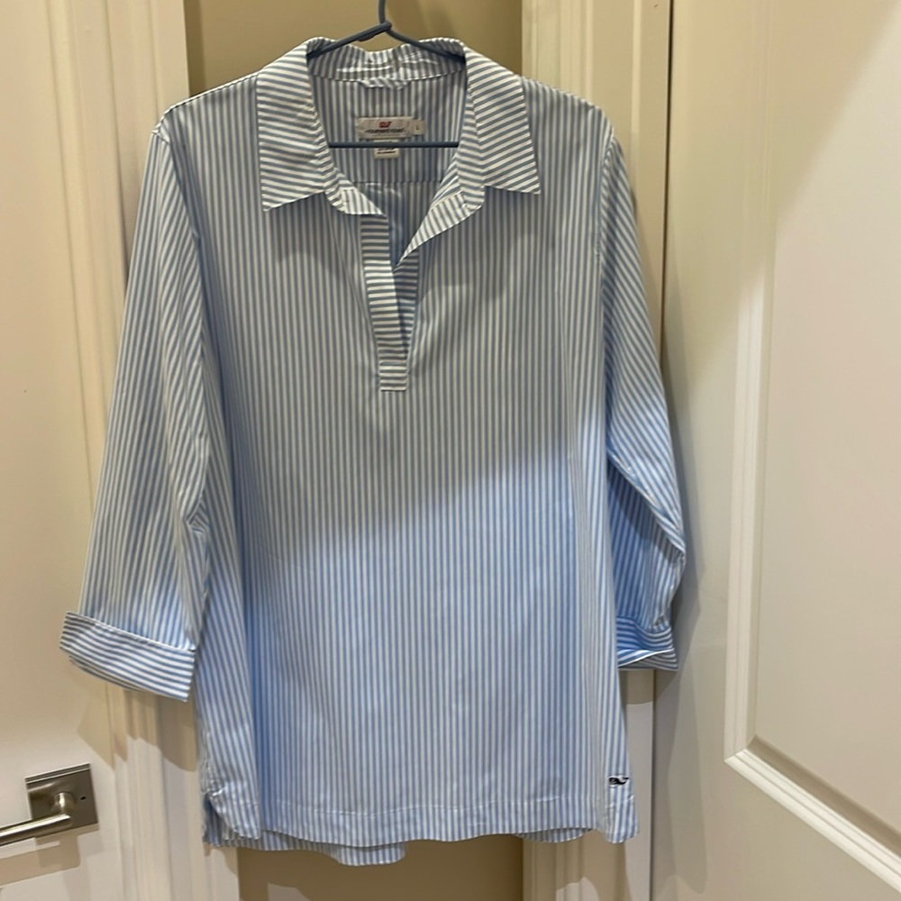 Vineyard Vine blue/white stripe tunic